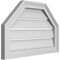 Ekena Millwork Octagonal Top Surface Mount PVC Gable Vent w/ 2"W x 1-1/2"P Brickmould Frame, 24"W x 16"H GVPOT24X1602SF - alternate 5